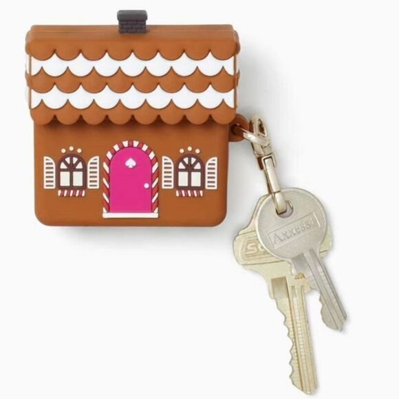 Kate Spade Gingerbread House Apple Airpods 3rd Generation Case & Keychain/charm - Picture 3 of 7